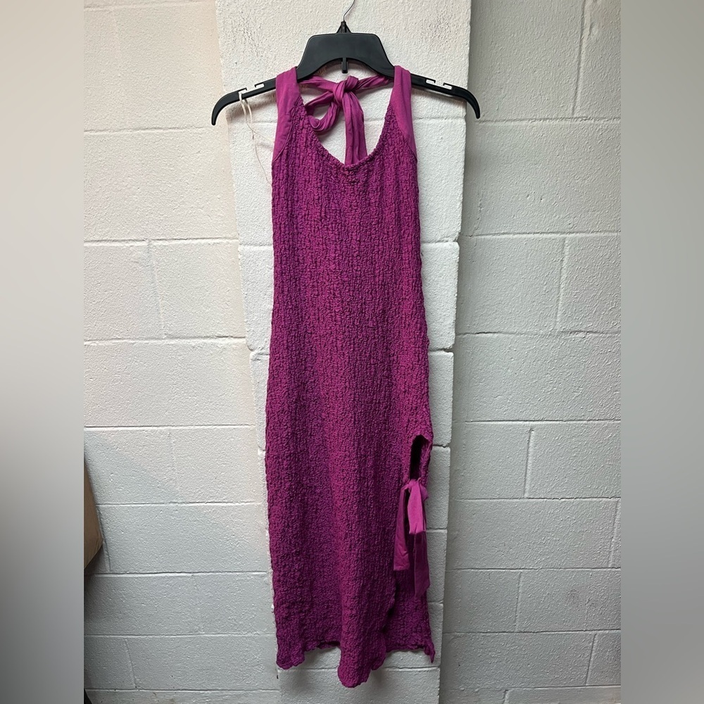 Free People  Sea Foam Midi Dress in Rose Violet | Small - Picture 3 of 8